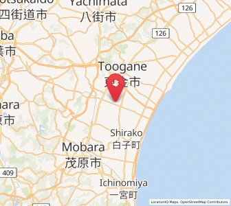 Map of Ōamishirasato, Chiba