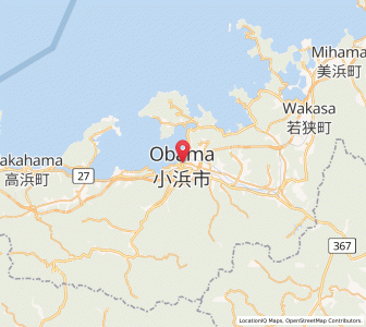 Map of Obama, Fukui