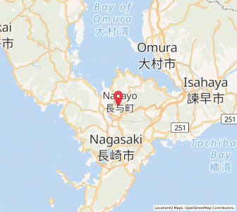 Map of Obita, Nagasaki