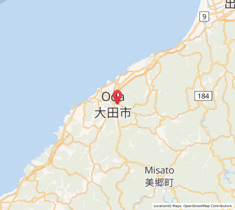 Map of Ōdachō-ōda, Shimane