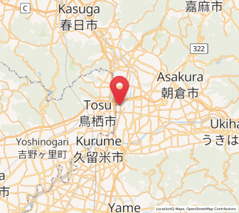 Map of Ogōri, Fukuoka