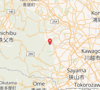 Map of Ogose, Saitama
