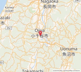 Map of Ojiya, Niigata