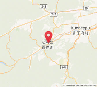 Map of Oketo, Hokkaido