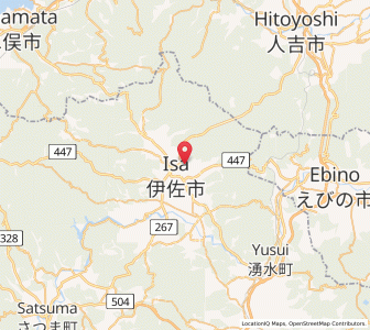 Map of Ōkuchi-shinohara, Kagoshima