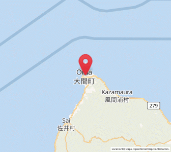 Map of Ōma, Aomori