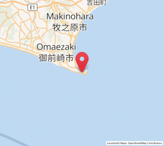 Map of Omaezaki, Shizuoka
