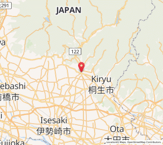 Map of Ōmamachō-ōmama, Gunma