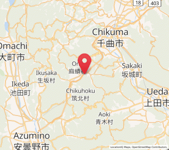 Map of Omi, Nagano
