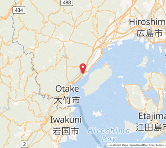 Map of Ōno-hara, Hiroshima