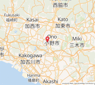 Map of Ono, Hyōgo