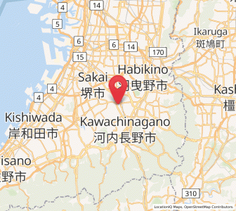 Map of Ōsaka-sayama, Ōsaka