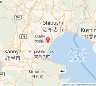 Map of Ōsaki, Kagoshima