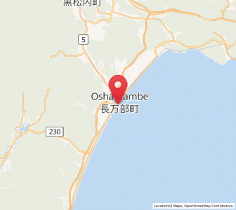 Map of Oshamambe, Hokkaido
