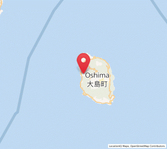 Map of Ōshima, Tokyo
