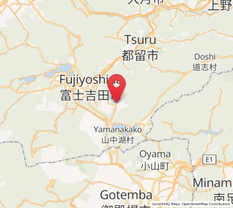 Map of Oshino, Yamanashi