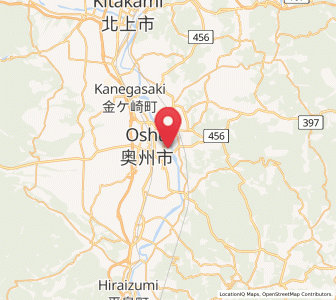 Map of Ōshū, Iwate