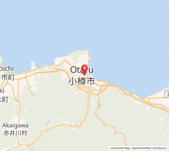 Map of Otaru, Hokkaido