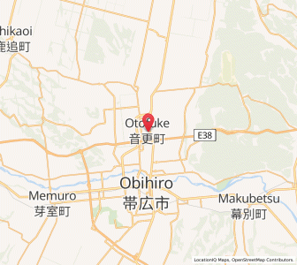 Map of Otofuke, Hokkaido