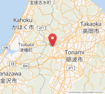 Map of Oyabe, Toyama