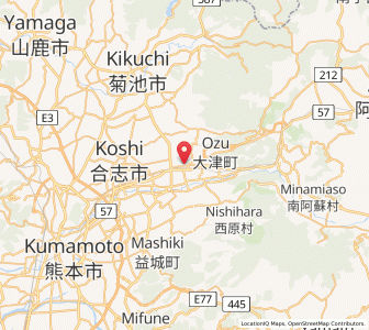 Map of Ōzu, Kumamoto