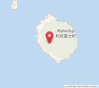 Map of Rishiri Town, Hokkaido