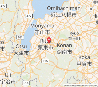 Map of Rittō, Shiga