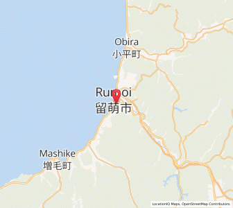 Map of Rumoi, Hokkaido