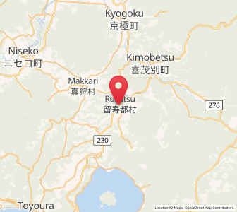 Map of Rusutsu, Hokkaido