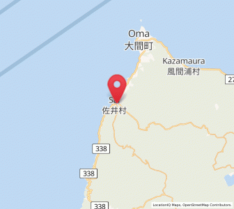 Map of Sai, Aomori