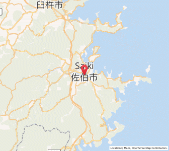 Map of Saiki, Oita