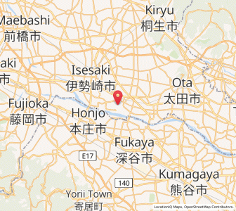 Map of Sakai-nakajima, Gunma