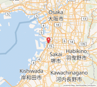 Map of Sakai, Ōsaka