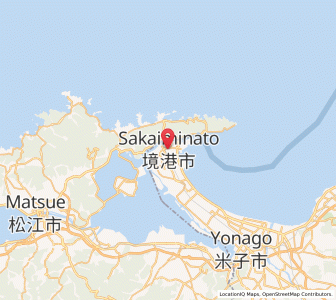 Map of Sakaiminato, Tottori