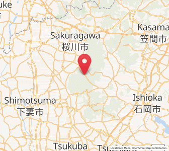 Map of Sakuragawa, Ibaraki