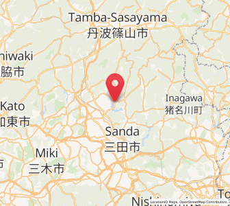Map of Sanda, Hyōgo