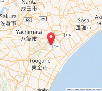 Map of Sanmu, Chiba