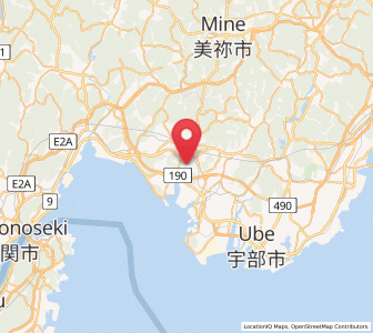 Map of Sanyōonoda, Yamaguchi