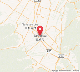 Map of Sarabetsu, Hokkaido