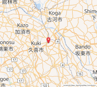 Map of Satte, Saitama