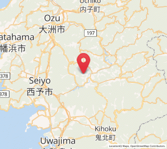 Map of Seiyo, Ehime