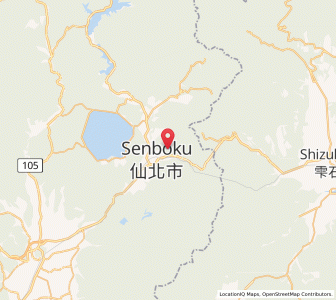 Map of Semboku, Akita