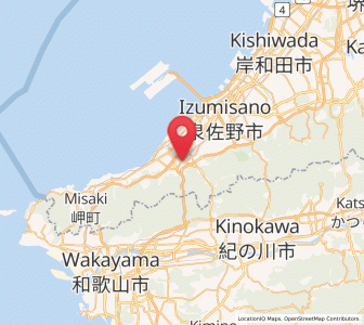 Map of Sennan, Ōsaka