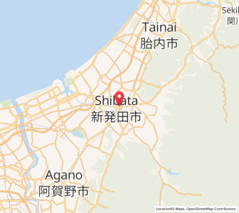Map of Shibata, Niigata