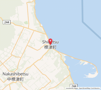 Map of Shibetsu, Hokkaido