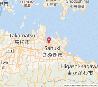 Map of Shido, Kagawa