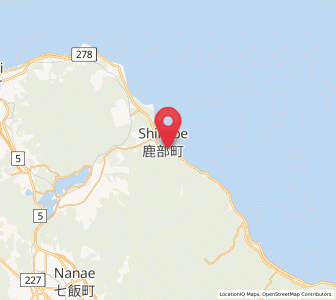 Map of Shikabe, Hokkaido