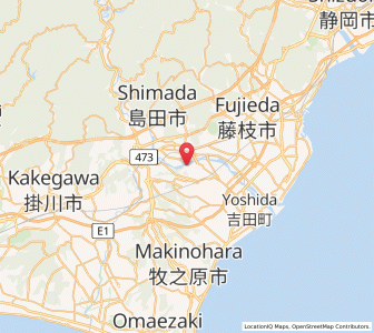 Map of Shimada, Shizuoka
