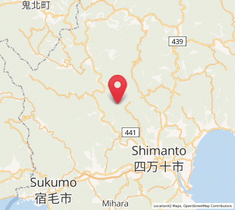 Map of Shimanto, Kochi