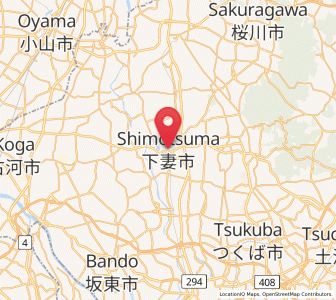 Map of Shimo-tsuma, Ibaraki